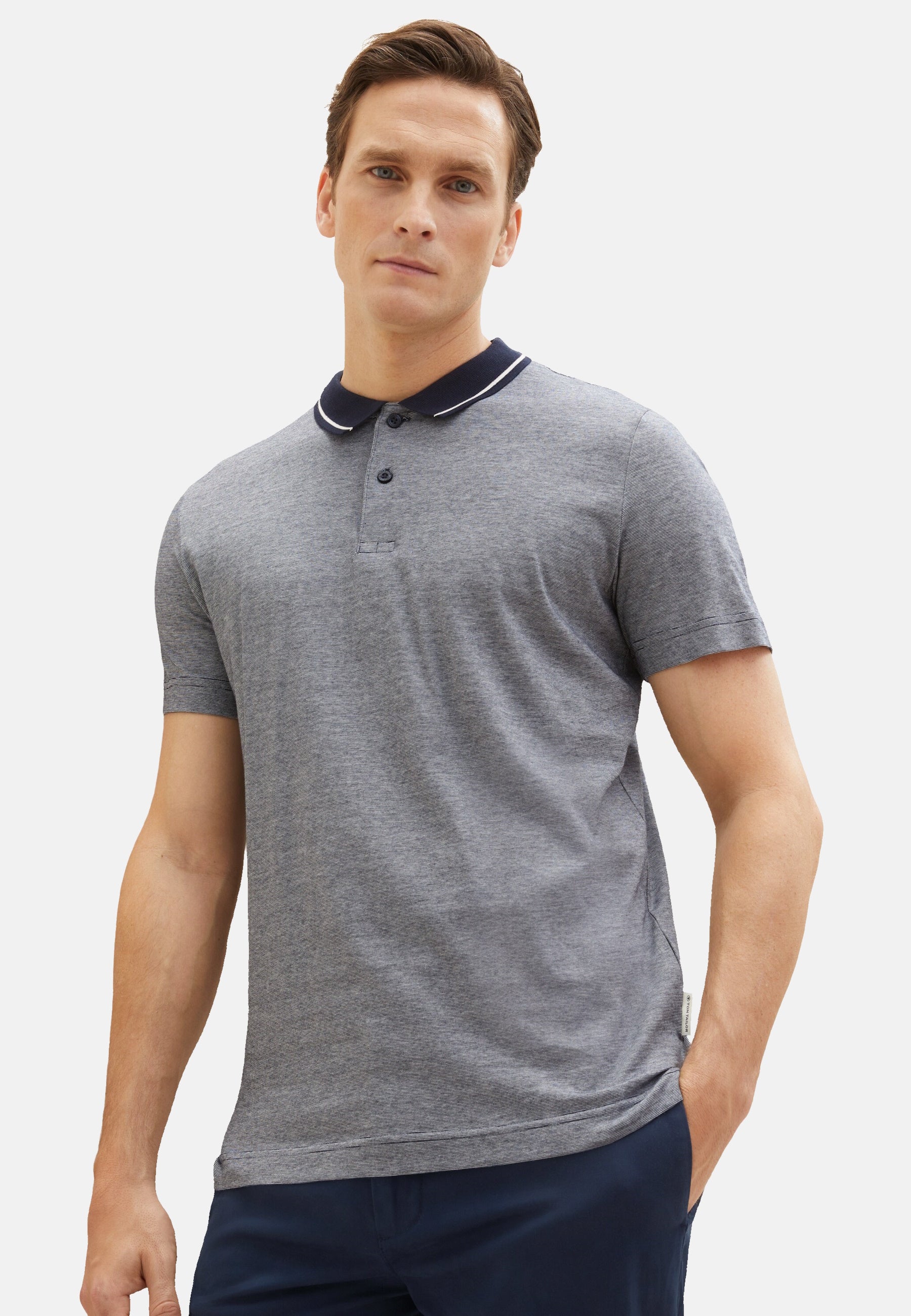 Tom Tailor Basic Kurzarmshirt mit Polokragen