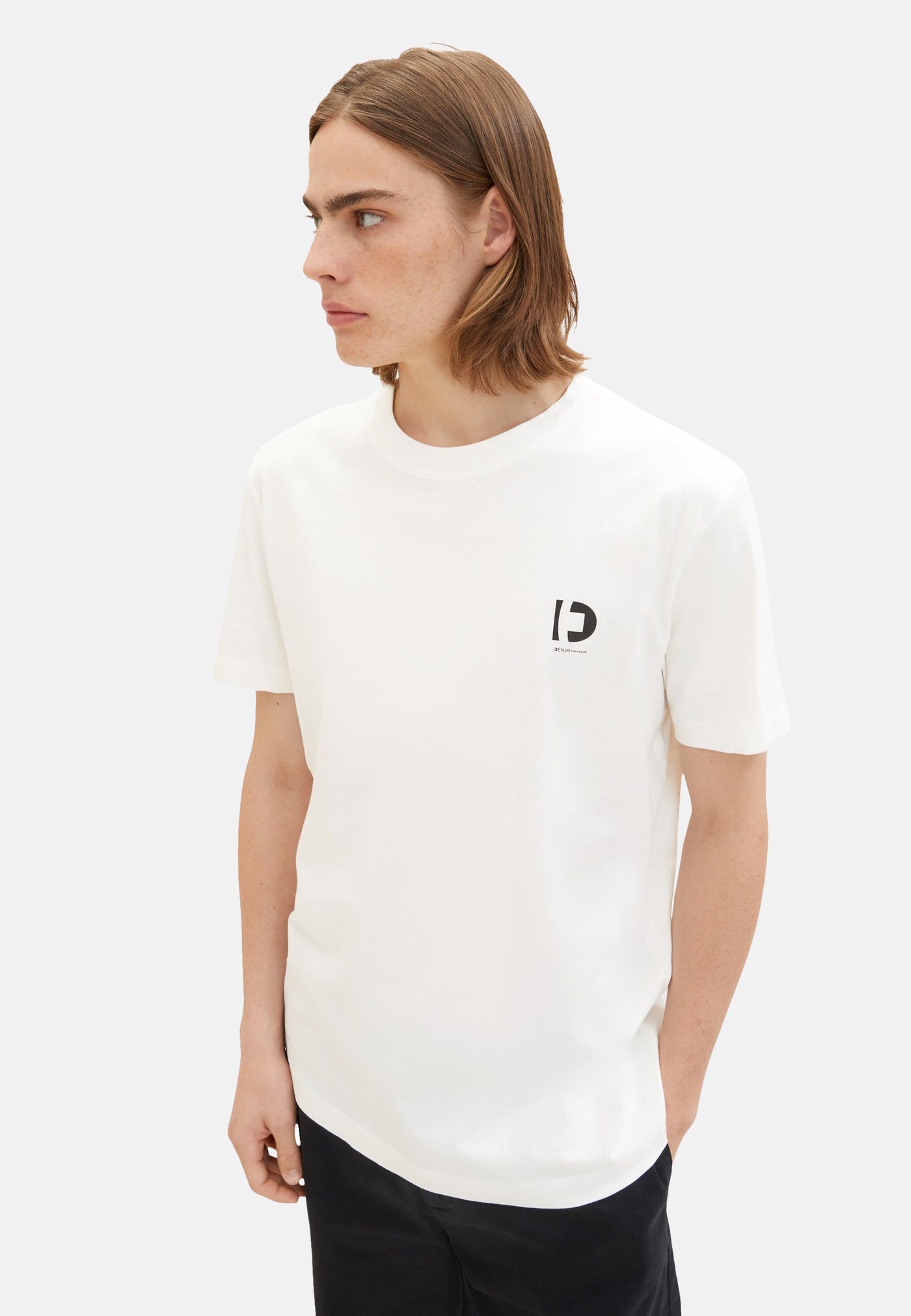 Tom Tailor Kurzarmshirt mit abgerundetem Saum