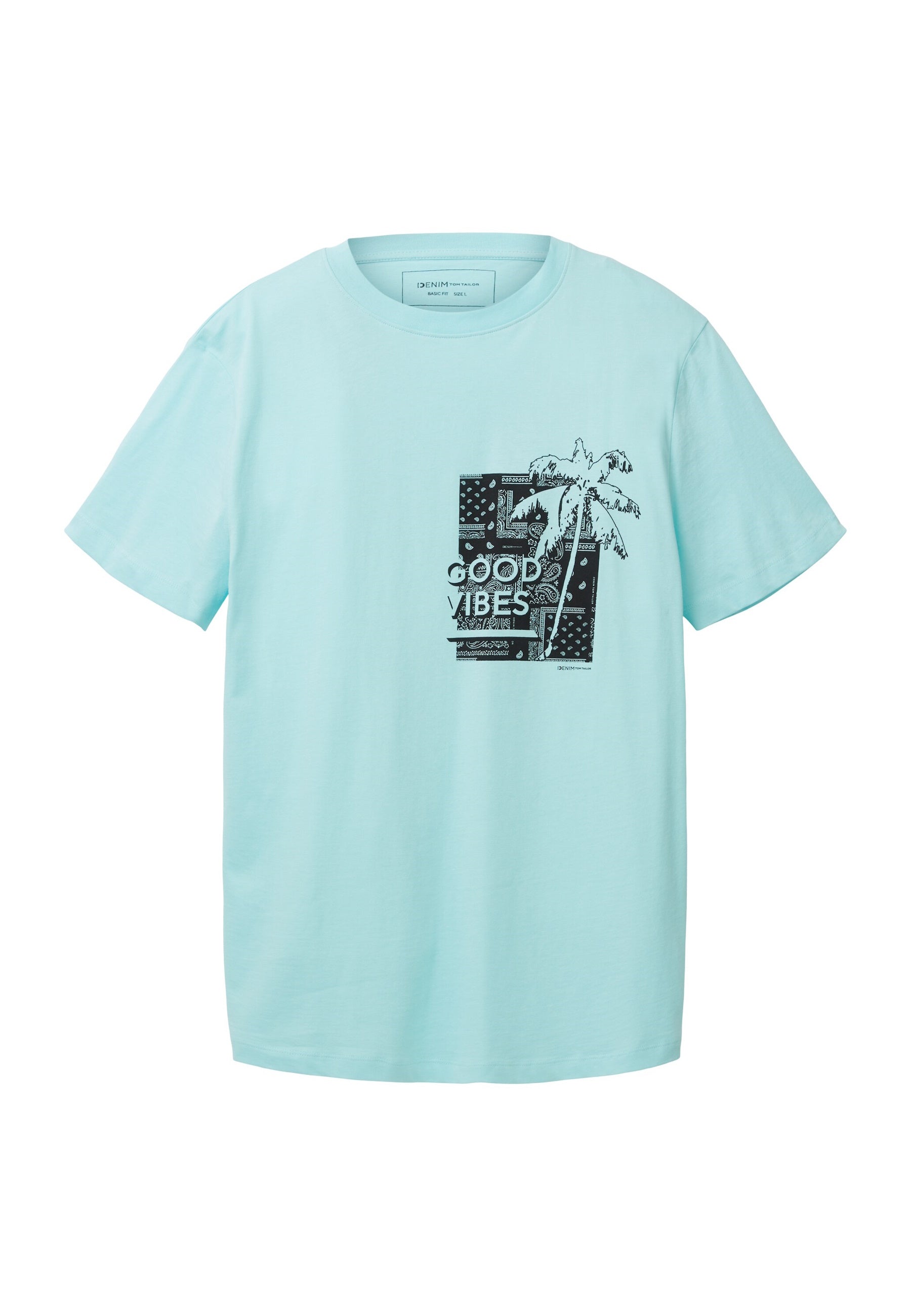 Tom Tailor Kurzarmshirt mit abgerundetem Saum