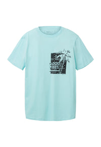 Tom Tailor Kurzarmshirt mit abgerundetem Saum