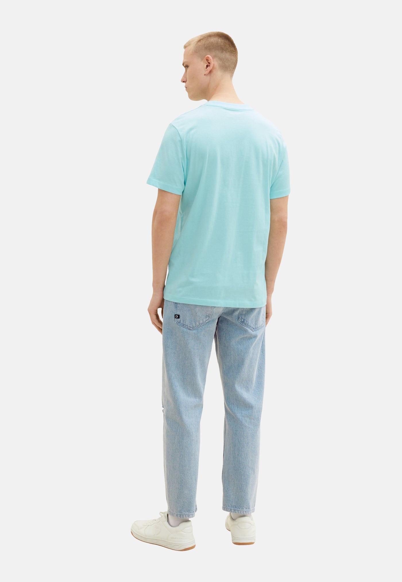 Tom Tailor Kurzarmshirt mit abgerundetem Saum