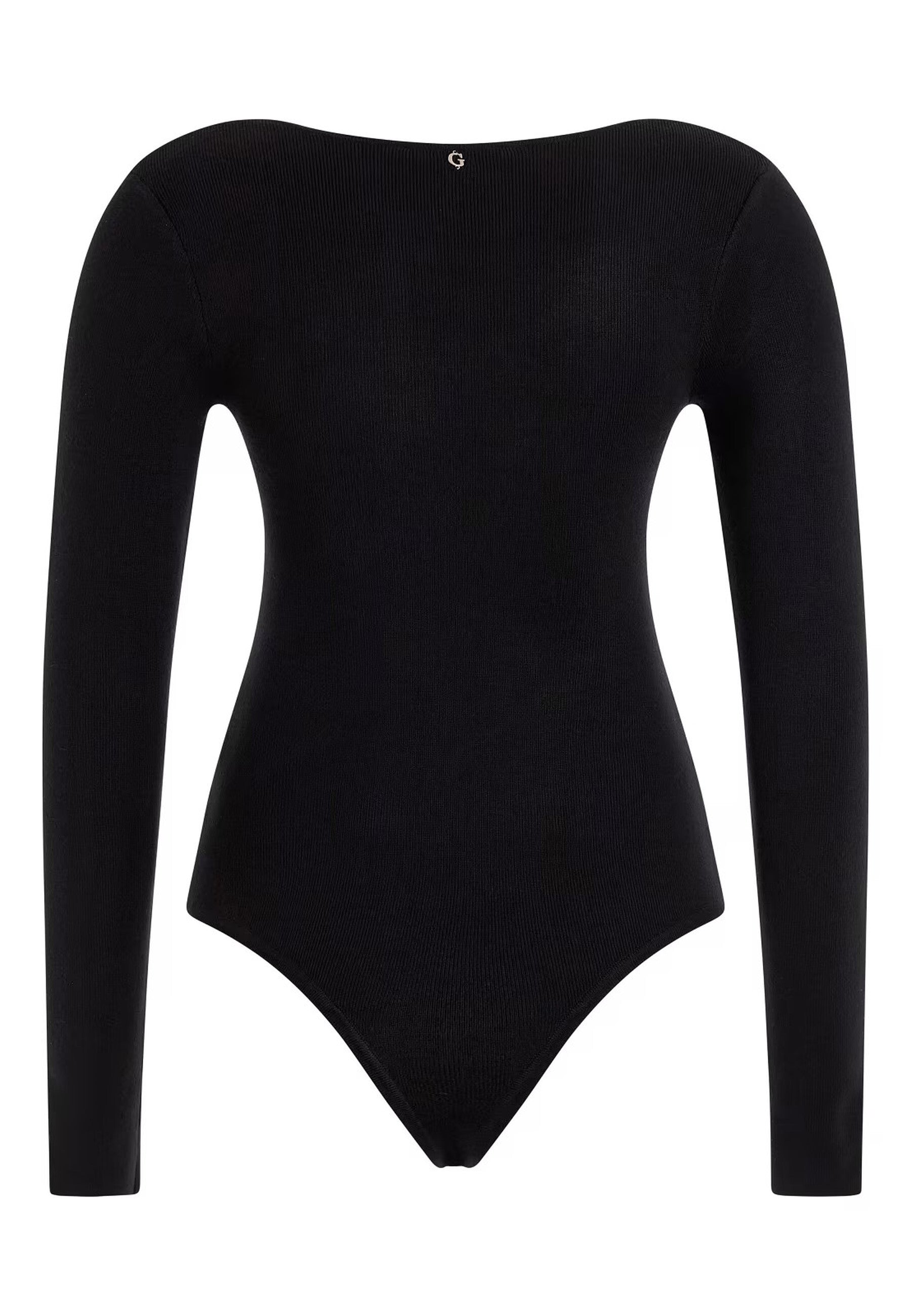 Guess Langärmliger BLING RING UMI mit Rundhalsausschnitt und Cut-Out-Detail in Slim Fit