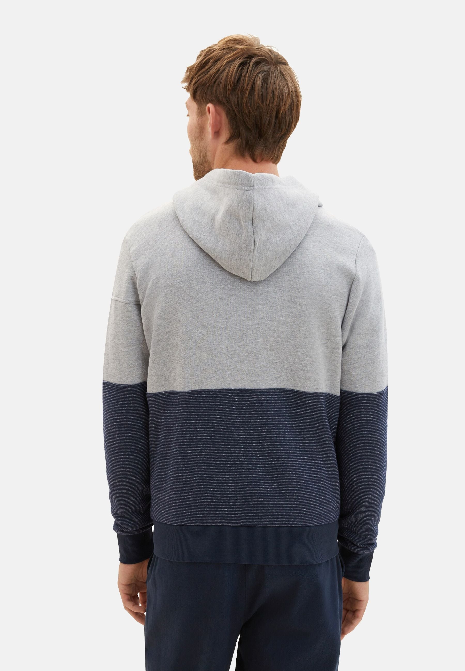 Tom Tailor Zip Hoodie mit Eingrifftaschen und Color-Block