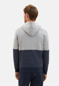 Tom Tailor Zip Hoodie mit Eingrifftaschen und Color-Block