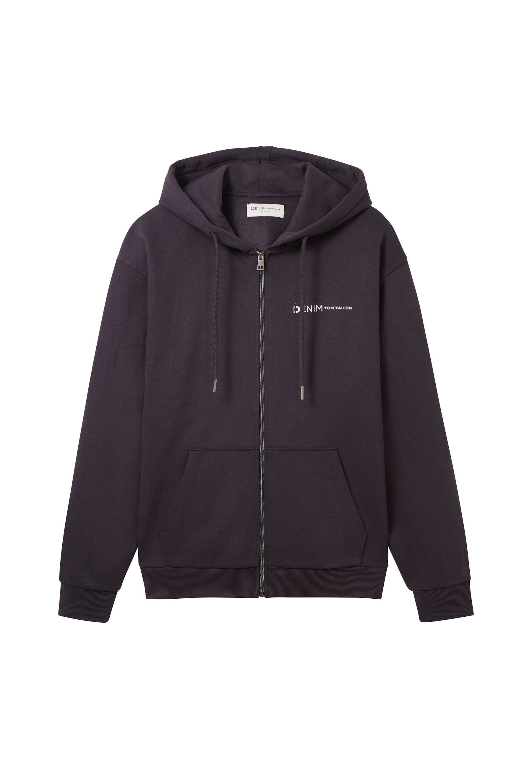 Tom Tailor Zip Hoodie mit Eingrifftaschen