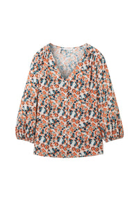 Tom Tailor Langarmhemd mit 3/4 Ärmeln und Loose Fit