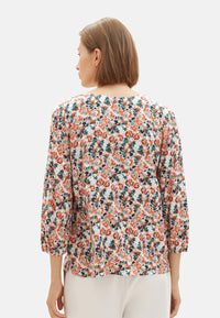 Tom Tailor Langarmhemd mit 3/4 Ärmeln und Loose Fit