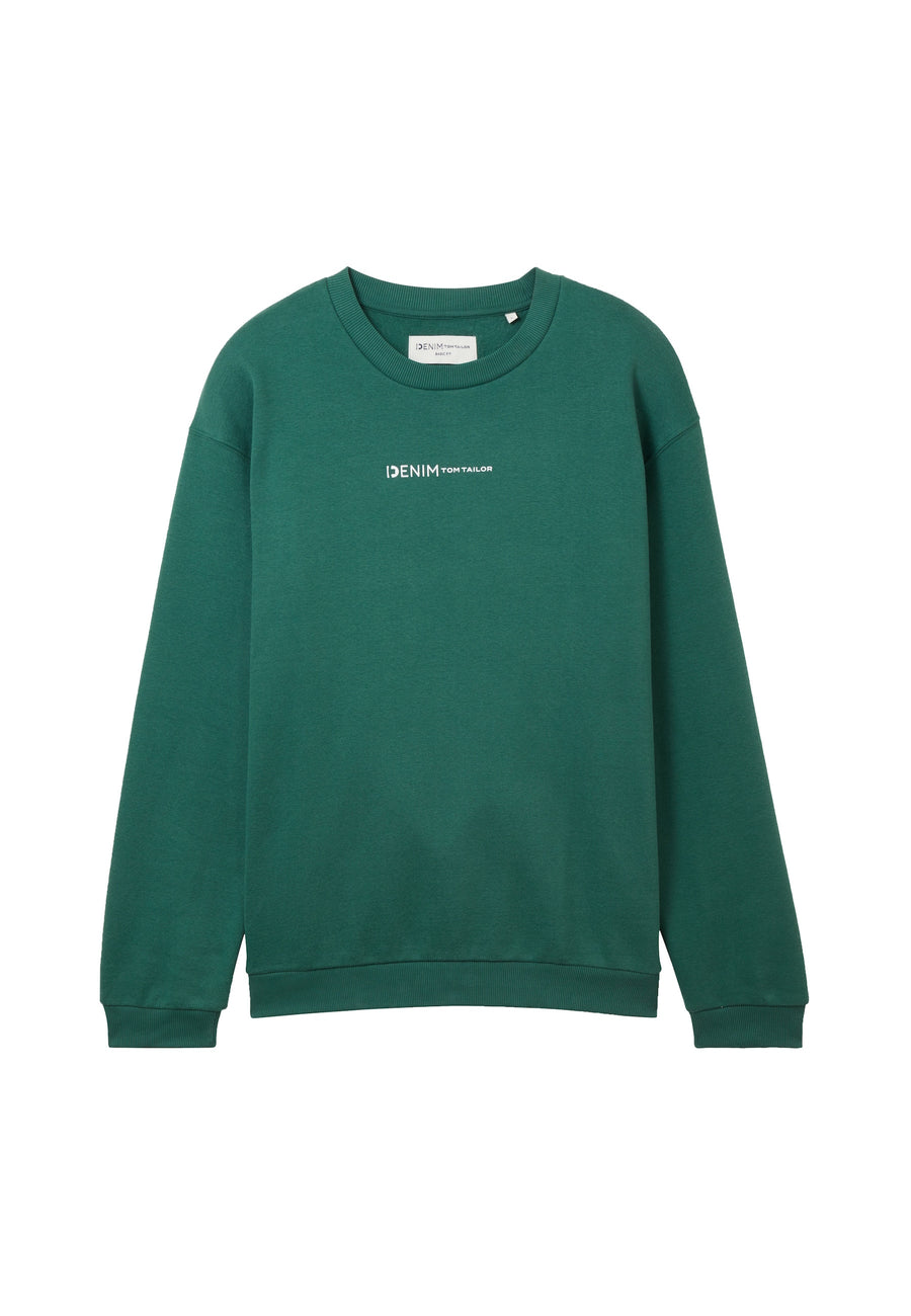 Tom Tailor Pullover ohne Kapuze mit kleinem Logo-Print