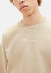 Tom Tailor Pullover ohne Kapuze mit kleinem Logo-Print