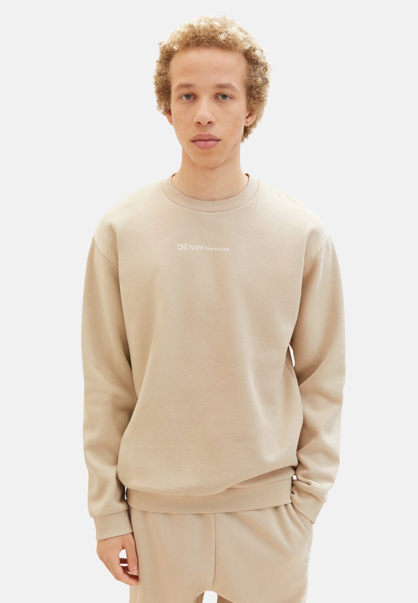 Tom Tailor Pullover ohne Kapuze mit kleinem Logo-Print