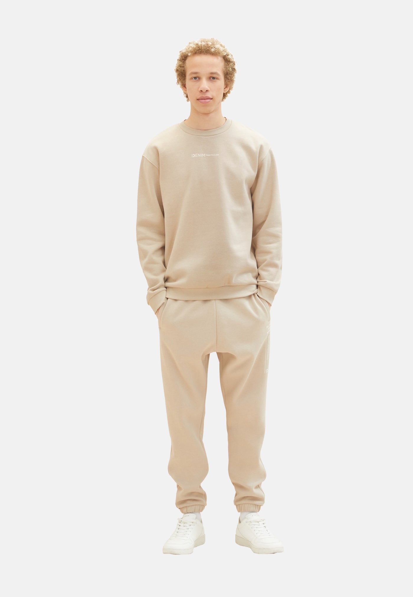 Tom Tailor Pullover ohne Kapuze mit kleinem Logo-Print