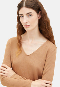 Tom Tailor Langarmshirt mit V-Ausschnitt