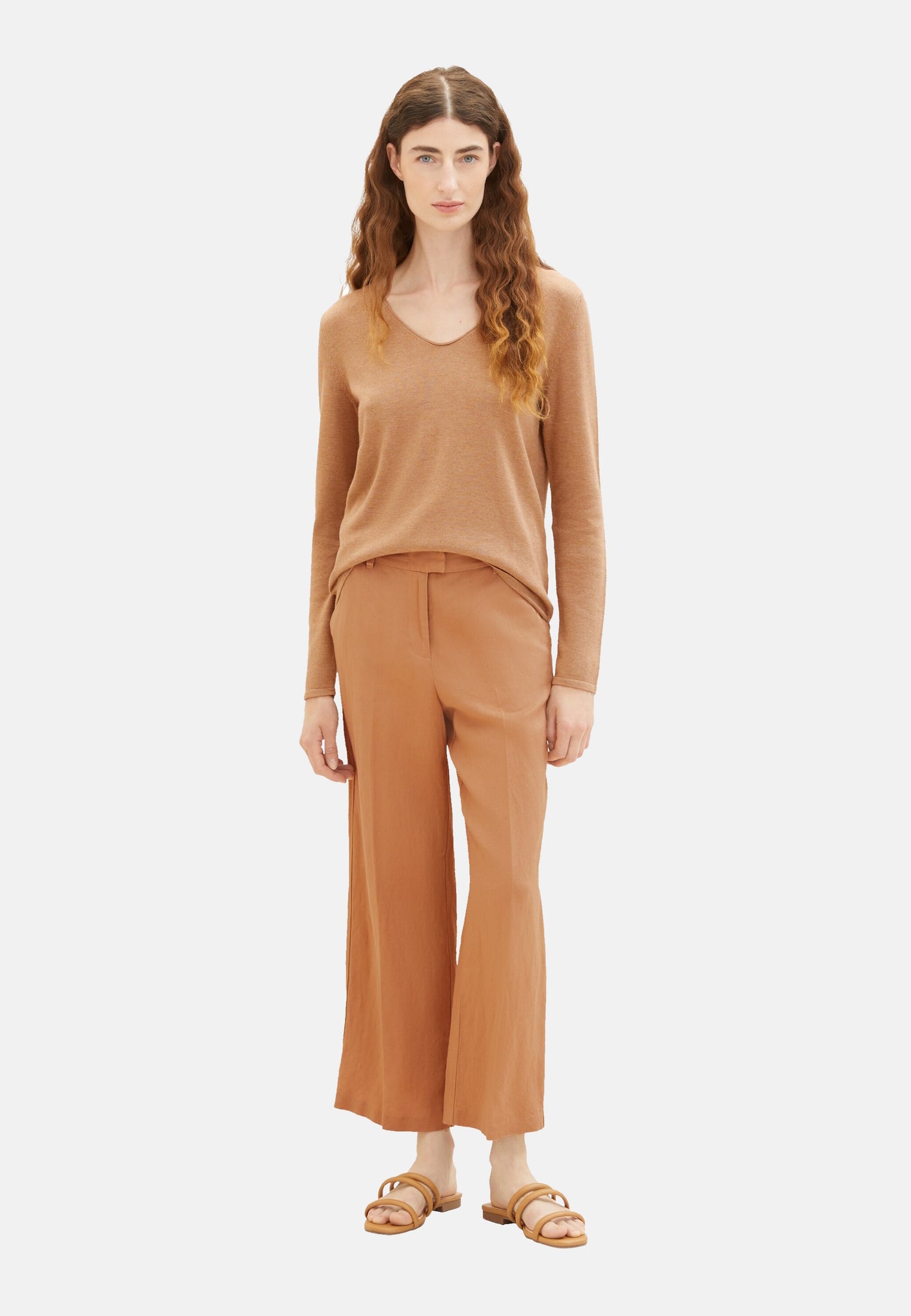 Tom Tailor Langarmshirt mit V-Ausschnitt