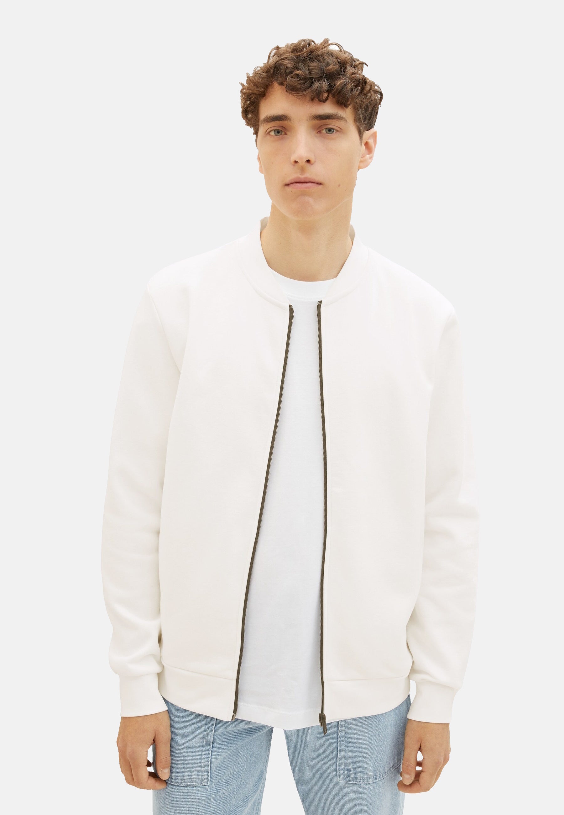 Tom Tailor Zip Sweatshirt mit Reißverschluss