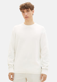 Tom Tailor Strickpullover einfarbig mit Struktur