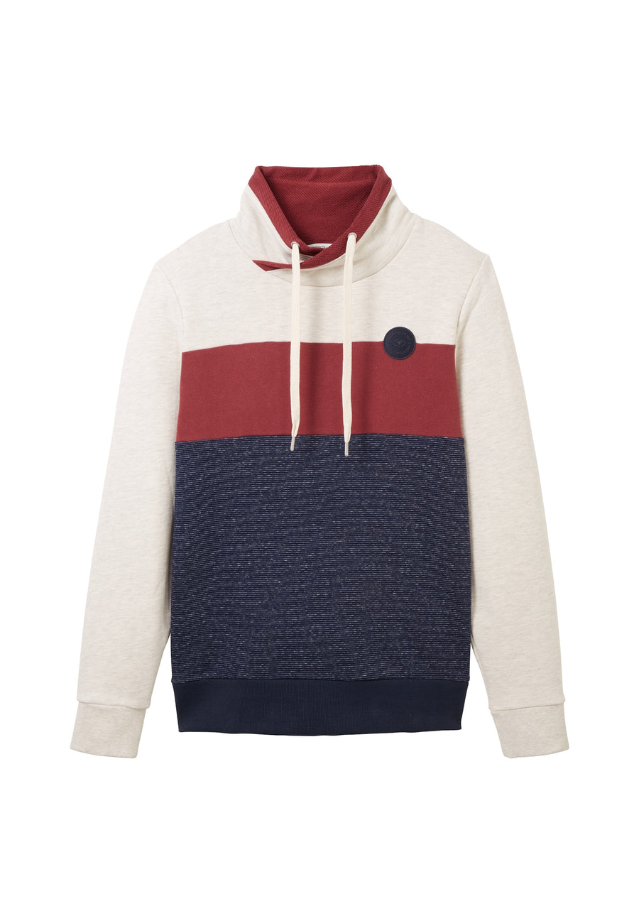 Tom Tailor Pullover ohne Kapuze mit Color-Block