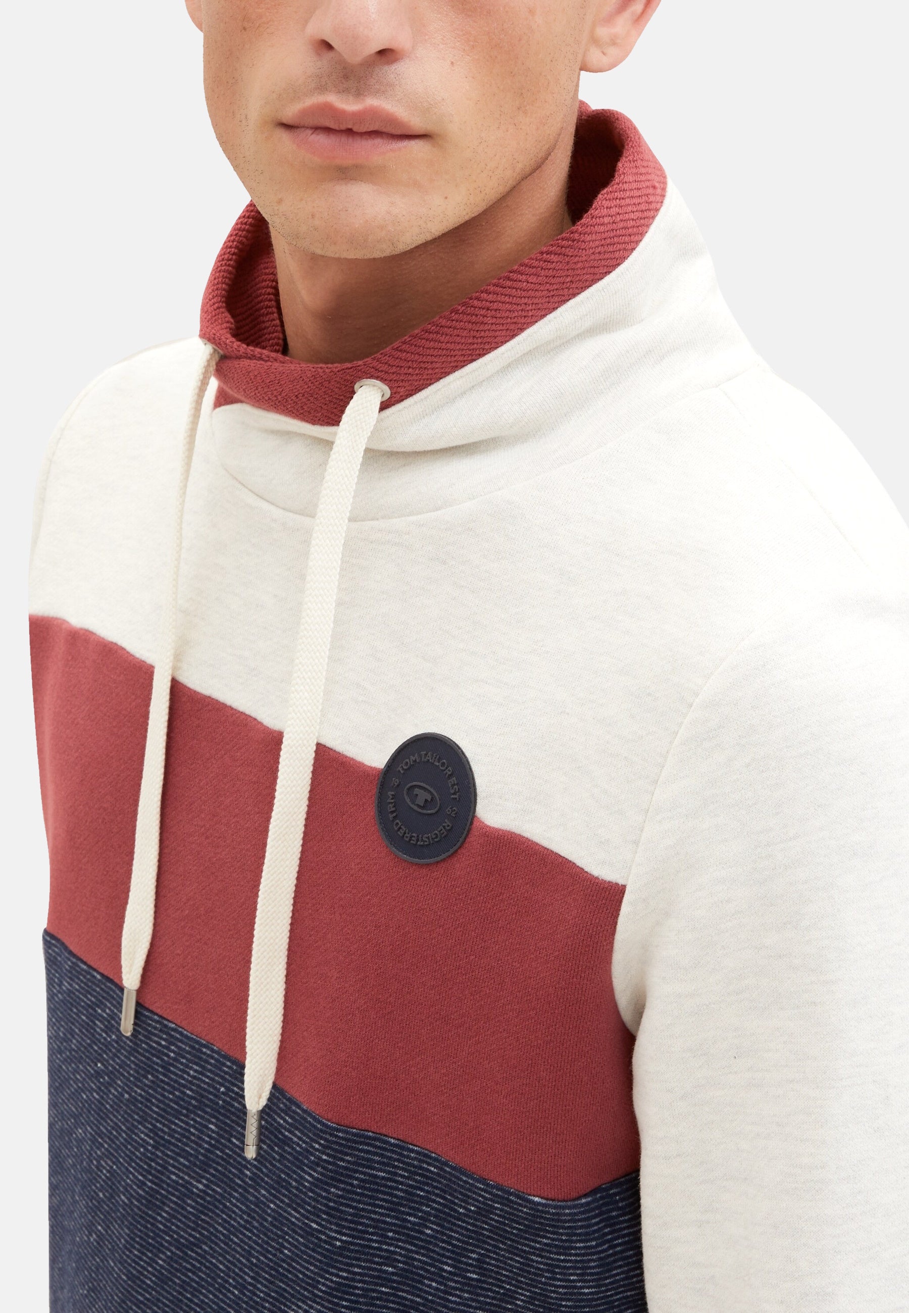 Tom Tailor Pullover ohne Kapuze mit Color-Block