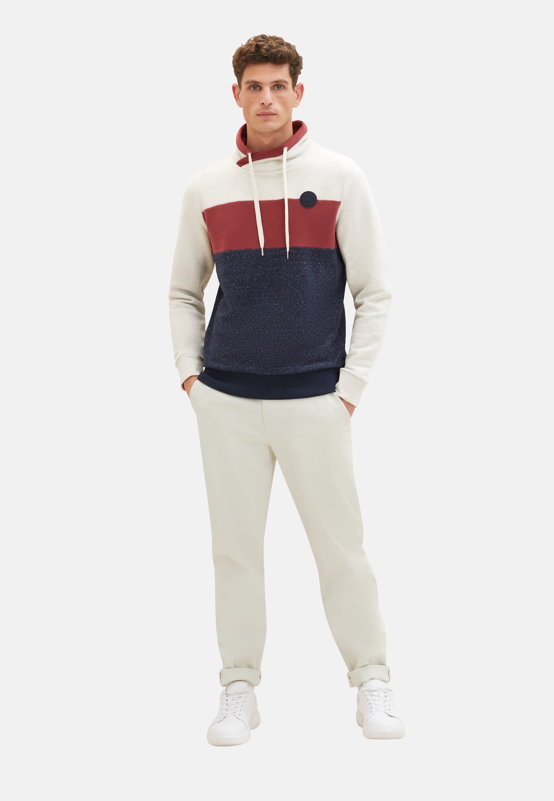 Tom Tailor Pullover ohne Kapuze mit Color-Block