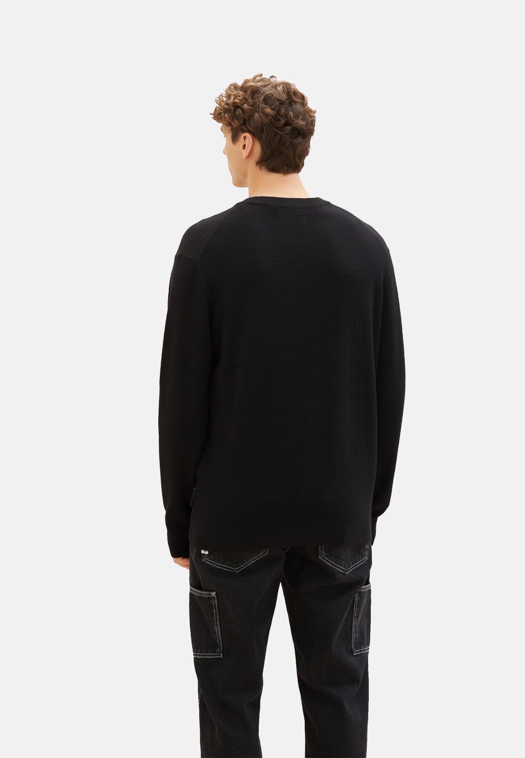 Tom Tailor Strickpullover einfarbig mit Struktur