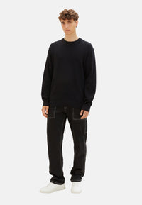 Tom Tailor Strickpullover einfarbig mit Struktur