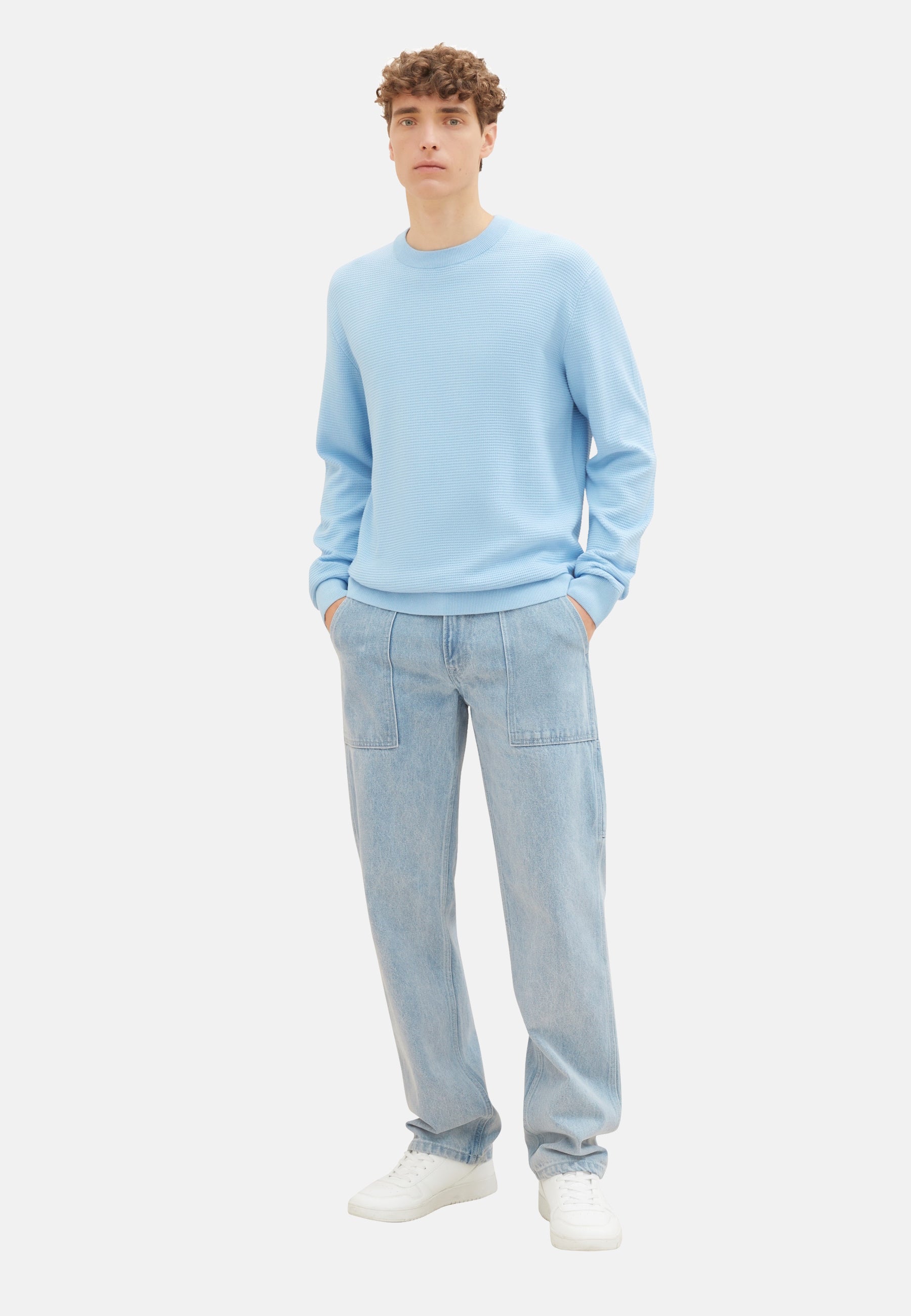 Tom Tailor Strickpullover einfarbig mit Struktur