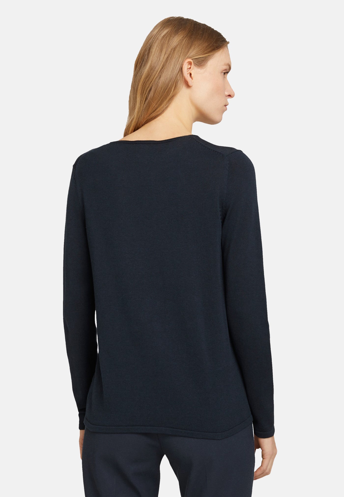 Tom Tailor Langarmshirt mit V-Ausschnitt