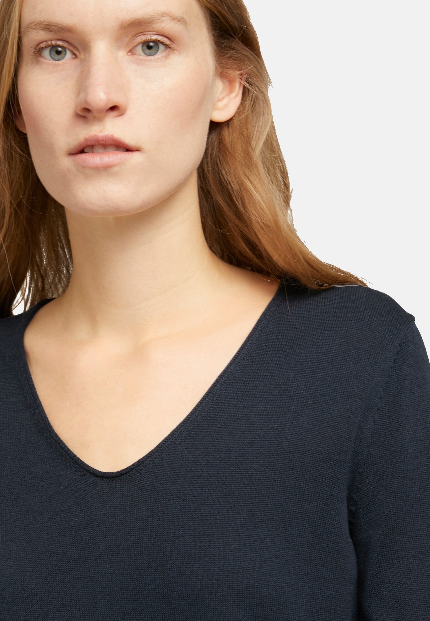 Tom Tailor Langarmshirt mit V-Ausschnitt