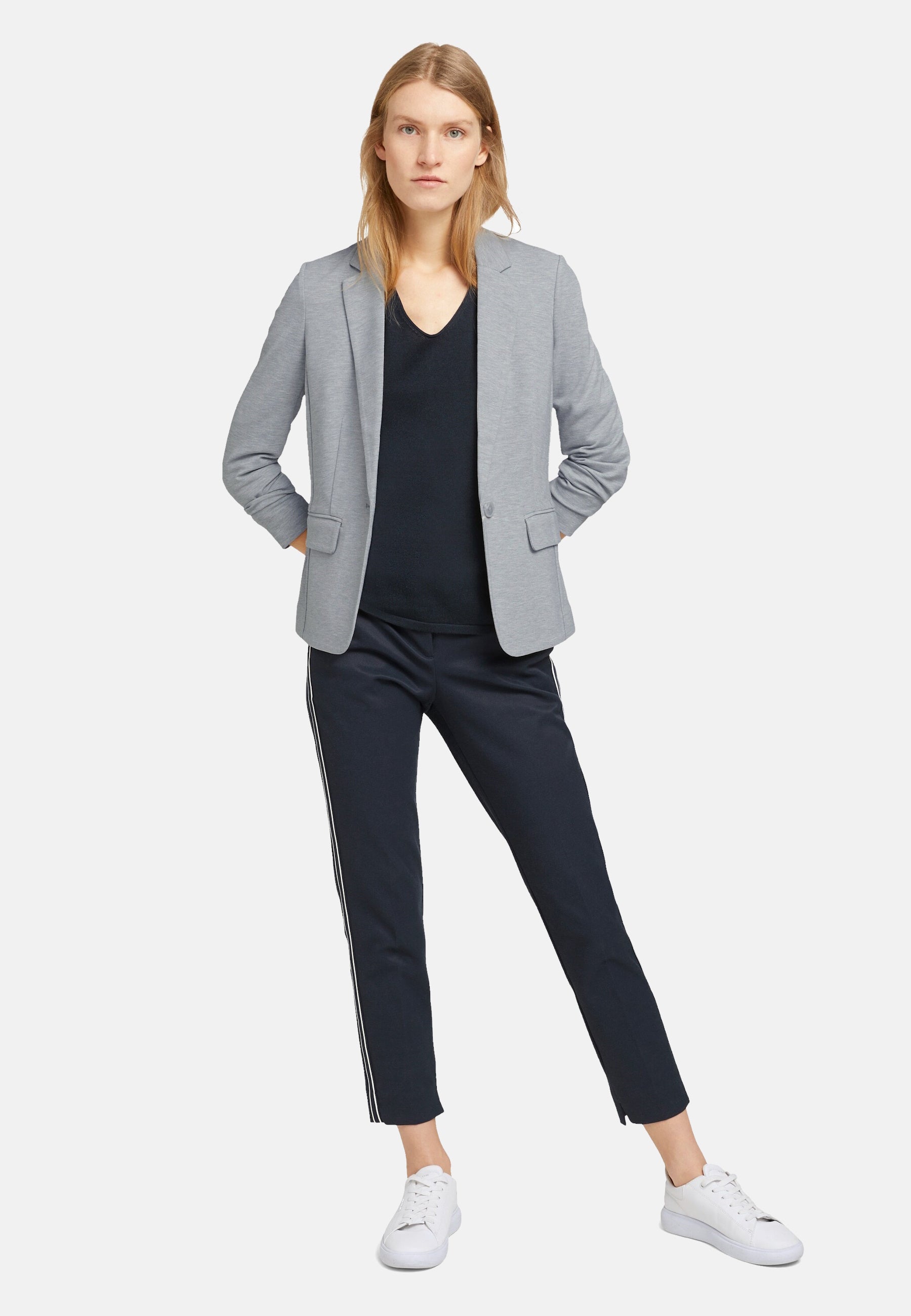 Tom Tailor Langarmshirt mit V-Ausschnitt