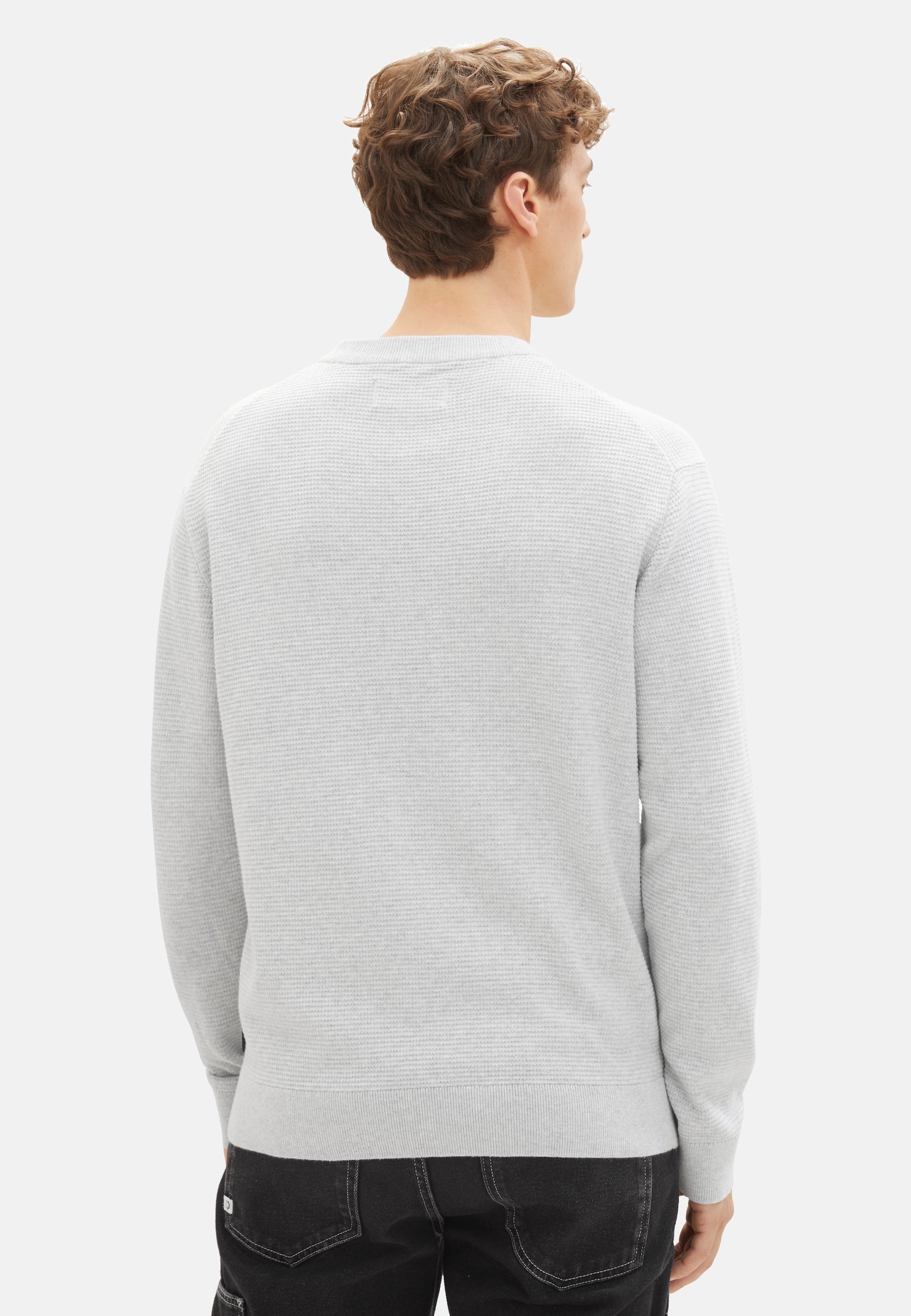 Tom Tailor Strickpullover einfarbig mit Struktur
