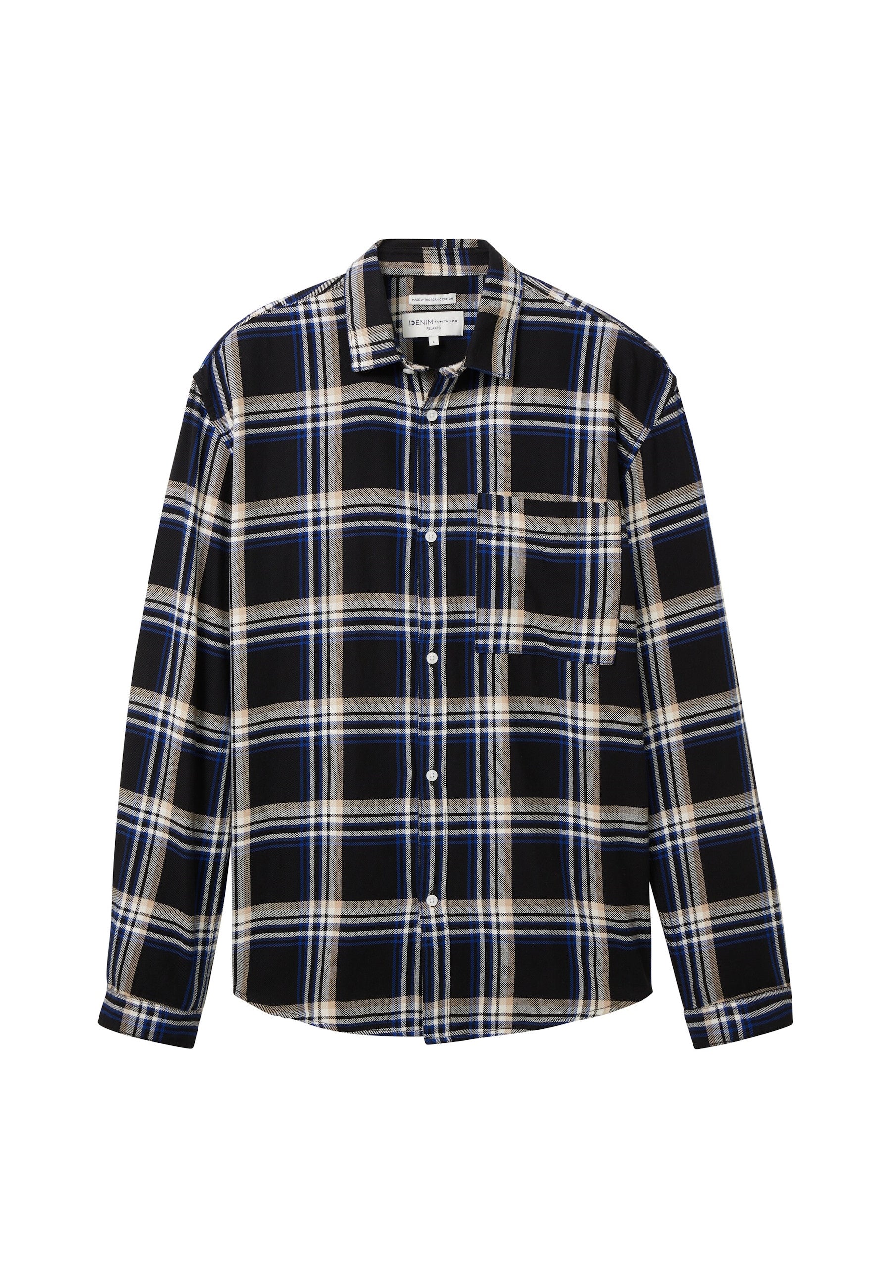 Tom Tailor Langarmhemd mit durchgehender Knopfleiste