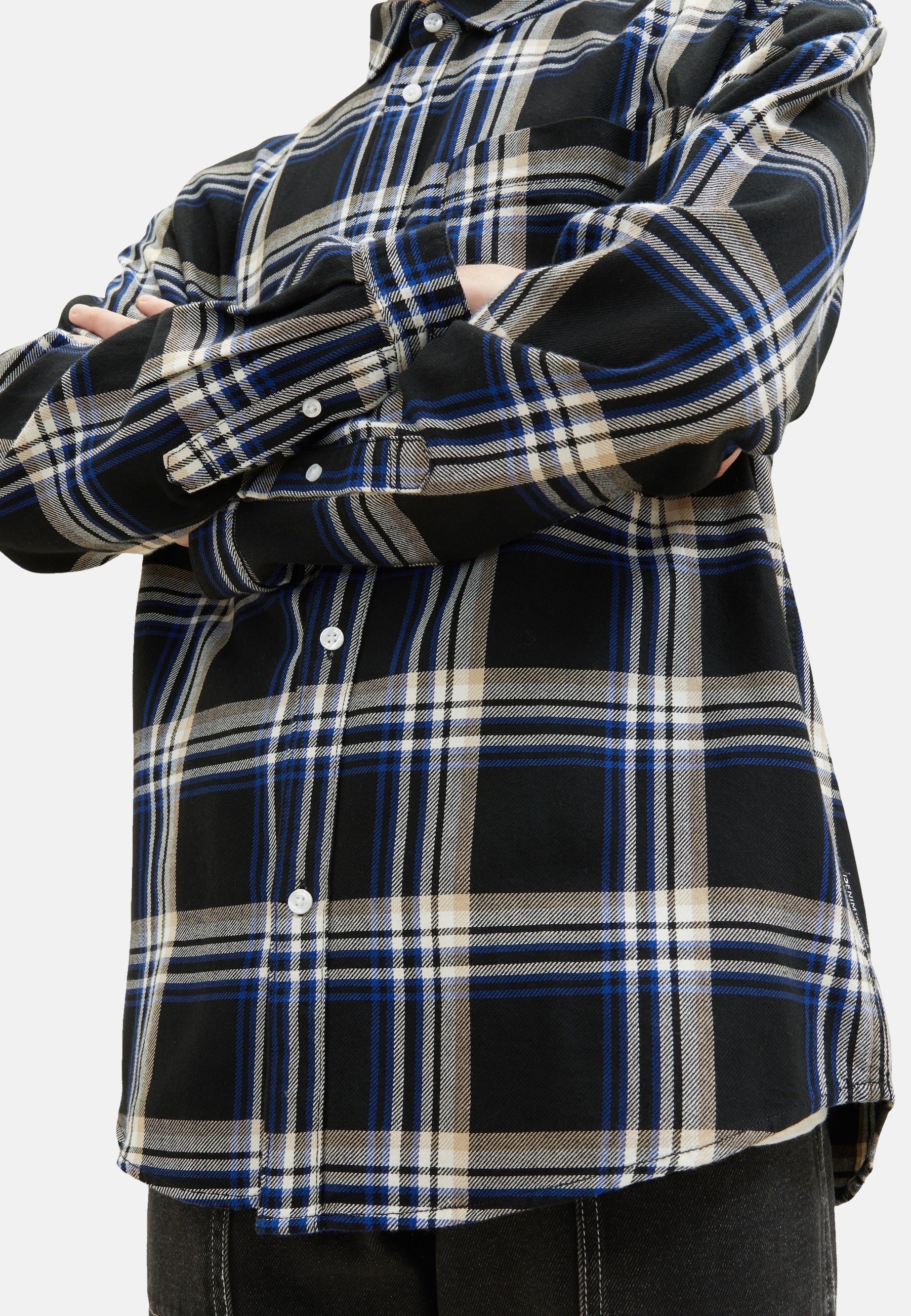 Tom Tailor Langarmhemd mit durchgehender Knopfleiste