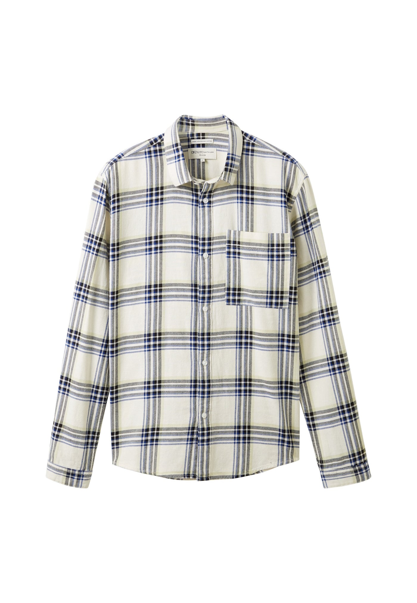 Tom Tailor Langarmhemd mit durchgehender Knopfleiste