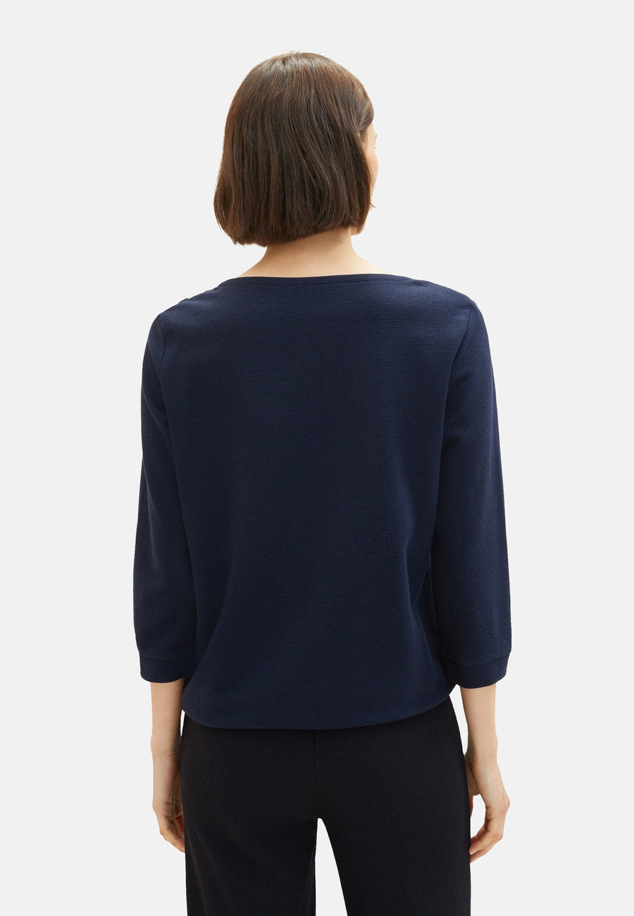 Tom Tailor Kurzarmshirt mit 3/4 Arm