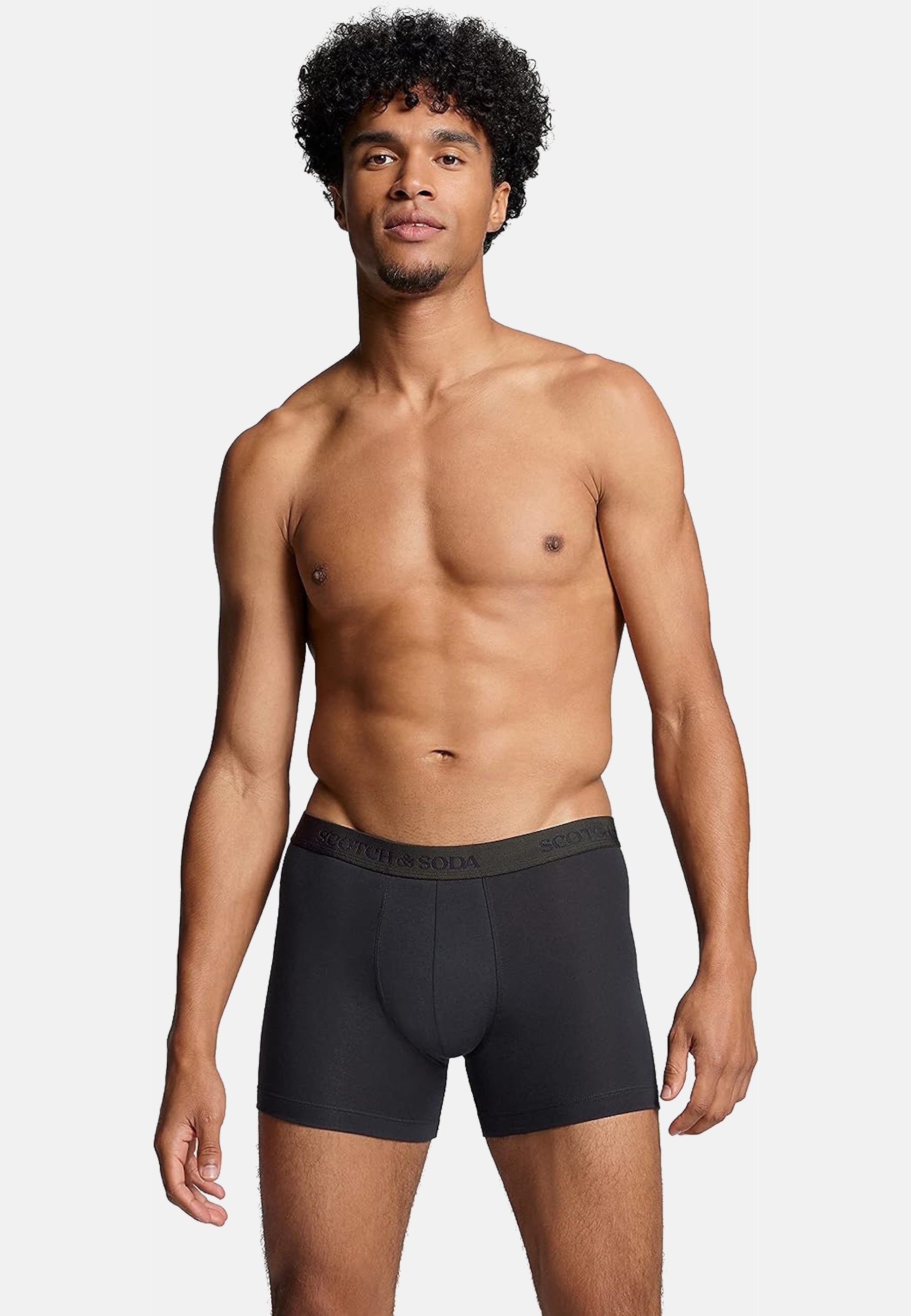 Scotch & Soda Base Herringbone Unterhosen Dreierpack