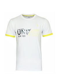 U.S. POLO Kurzarmshirt Luca mit Rundhals und Motiv