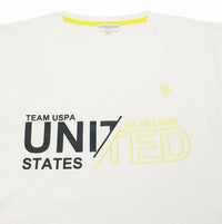 U.S. POLO Kurzarmshirt Luca mit Rundhals und Motiv