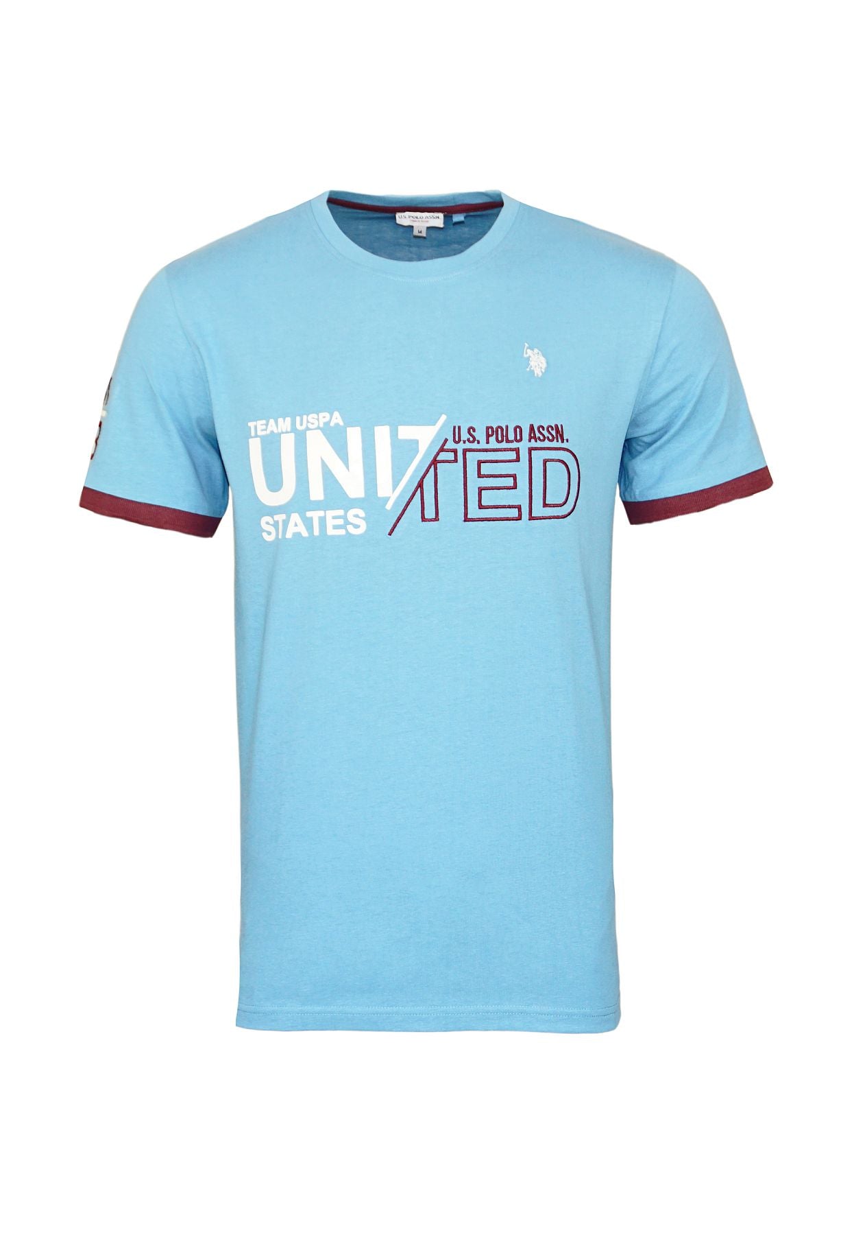 U.S. POLO Kurzarmshirt Luca mit Rundhals und Motiv