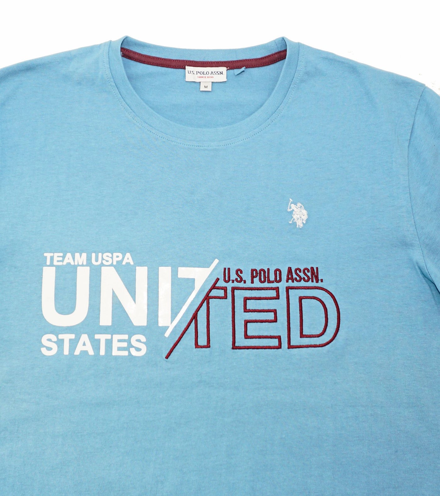 U.S. POLO Kurzarmshirt Luca mit Rundhals und Motiv