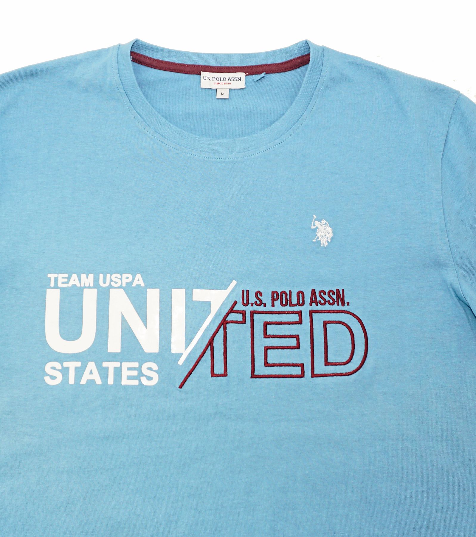 U.S. POLO Kurzarmshirt Luca mit Rundhals und Motiv