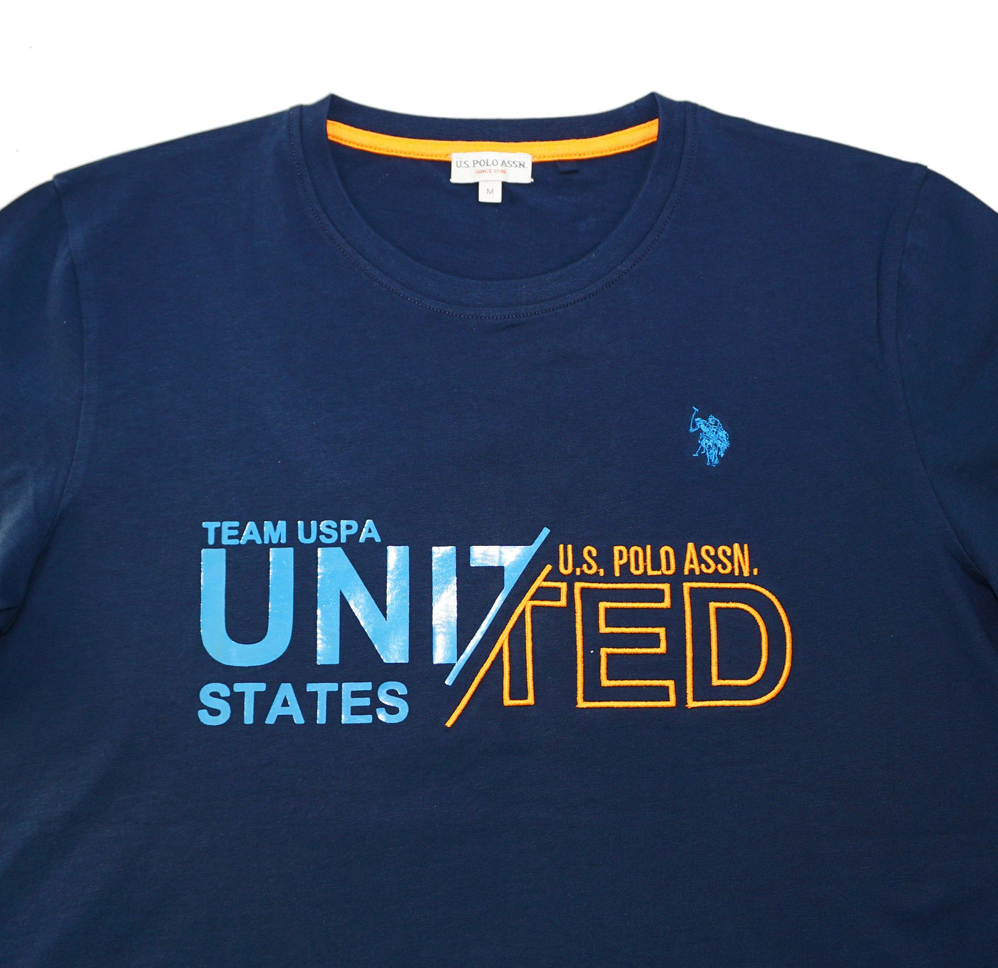 U.S. POLO Kurzarmshirt Luca mit Rundhals und Motiv