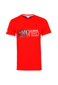 U.S. POLO Kurzarmshirt Luca mit Rundhals und Motiv