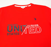 U.S. POLO Kurzarmshirt Luca mit Rundhals und Motiv