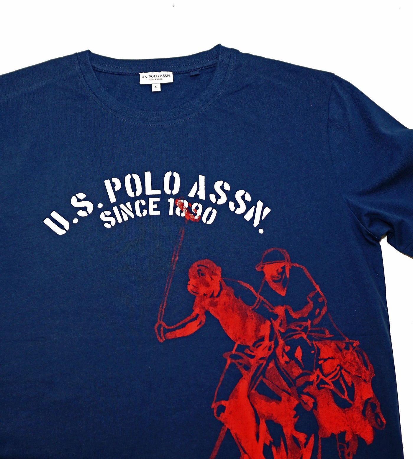 U.S. POLO Kurzarmshirt Since 1890 mit Rundhals und Aufdruck
