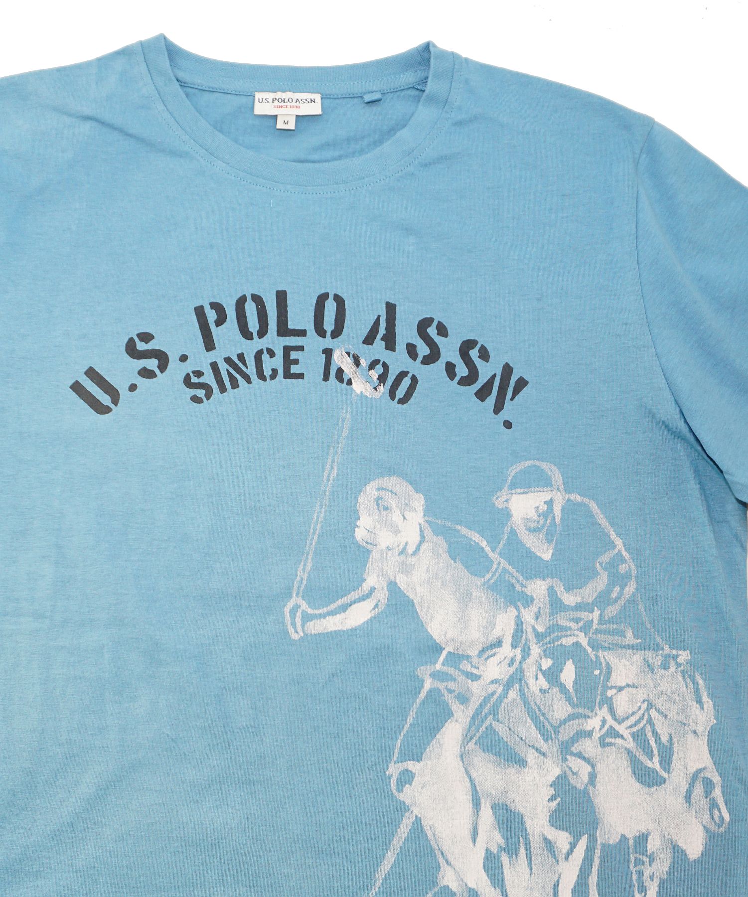 U.S. POLO Kurzarmshirt Since 1890 mit Rundhals und Aufdruck