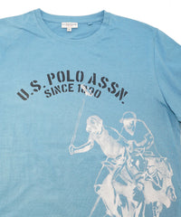 U.S. POLO Kurzarmshirt Since 1890 mit Rundhals und Aufdruck
