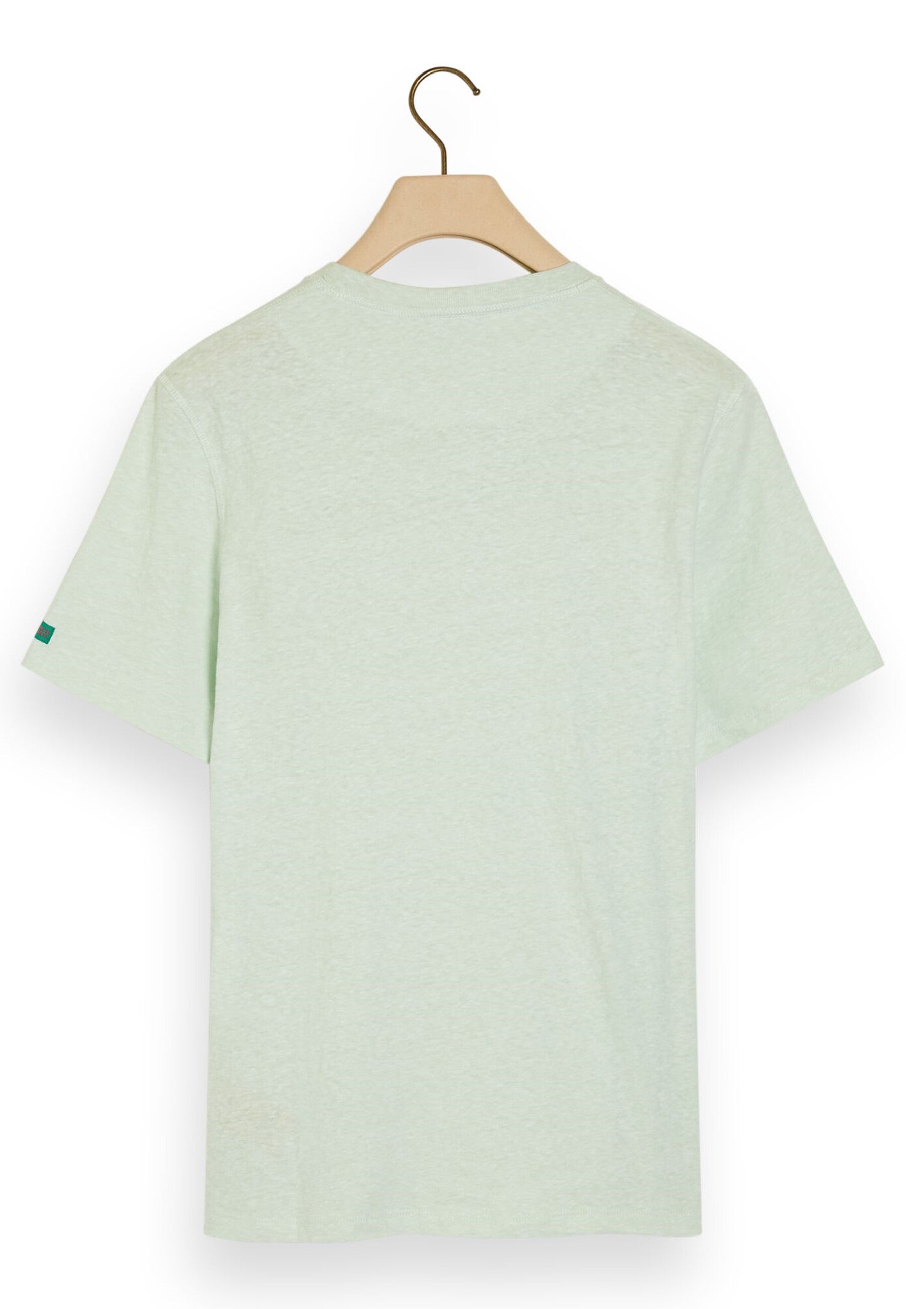 Scotch & Soda Kurzarmshirt mit R-Neck und Label-Flag