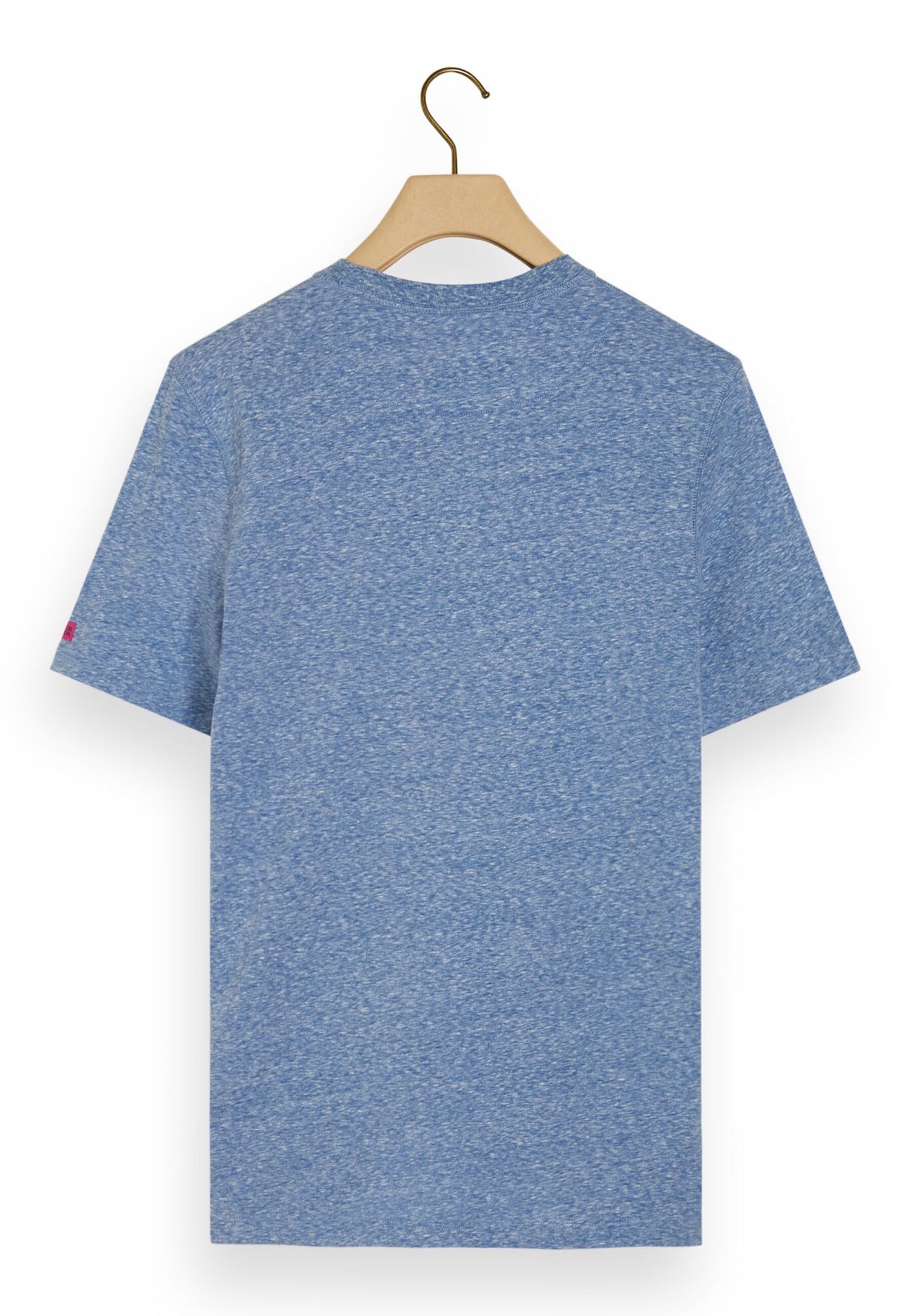 Scotch & Soda Kurzarmshirt mit R-Neck und Label-Flag