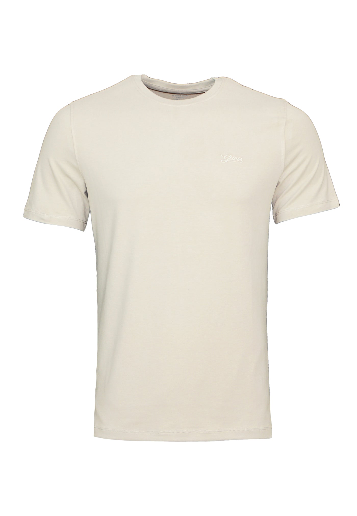 Guess Kurzarm T-Shirt BASIC PIMA mit Rundhalsausschnitt in Slim Fit