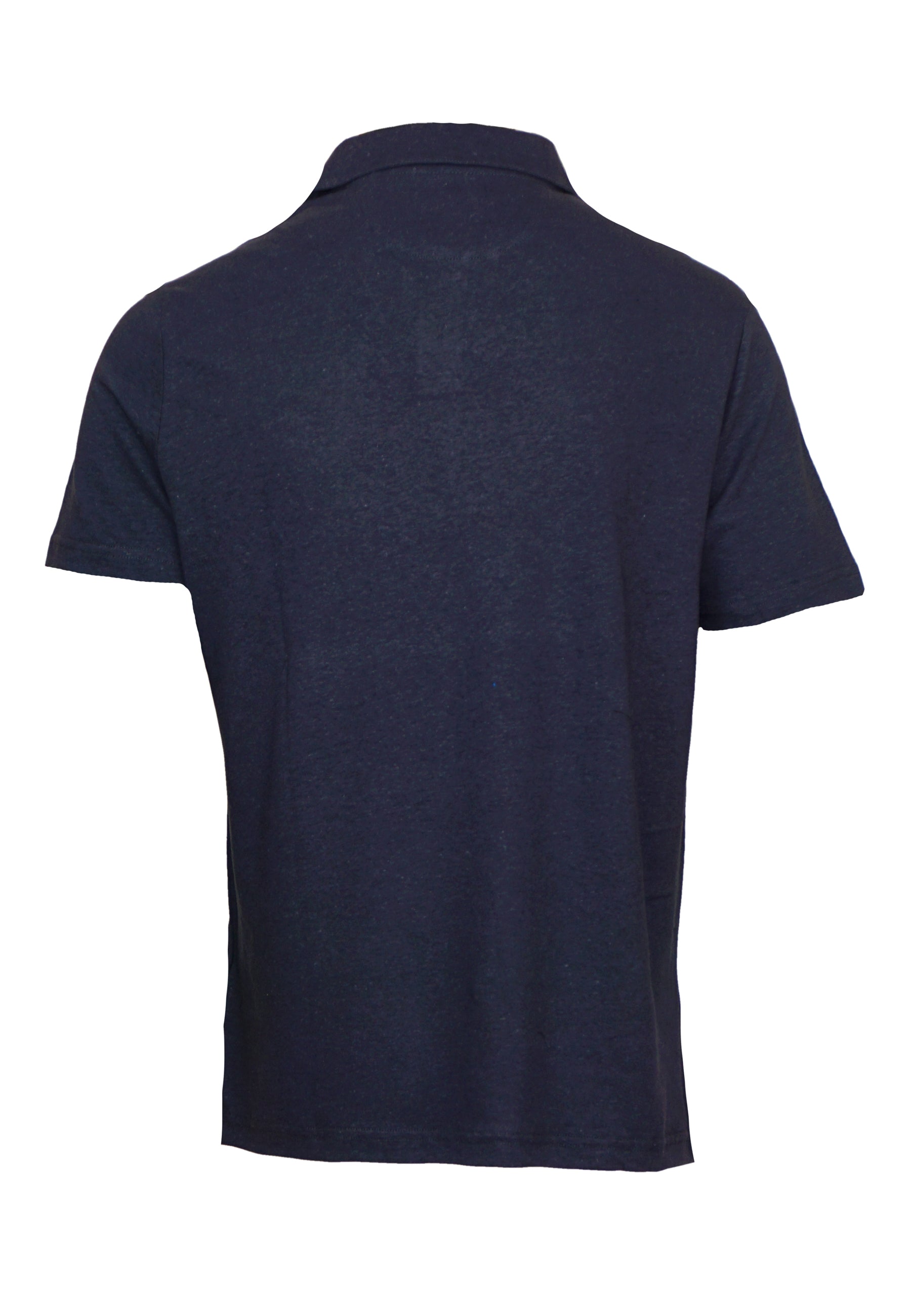 Guess Kurzarm-Poloshirt EMBRO CHEST POLO mit Knopfleiste und Logo-Stickerei aus Leinenmix