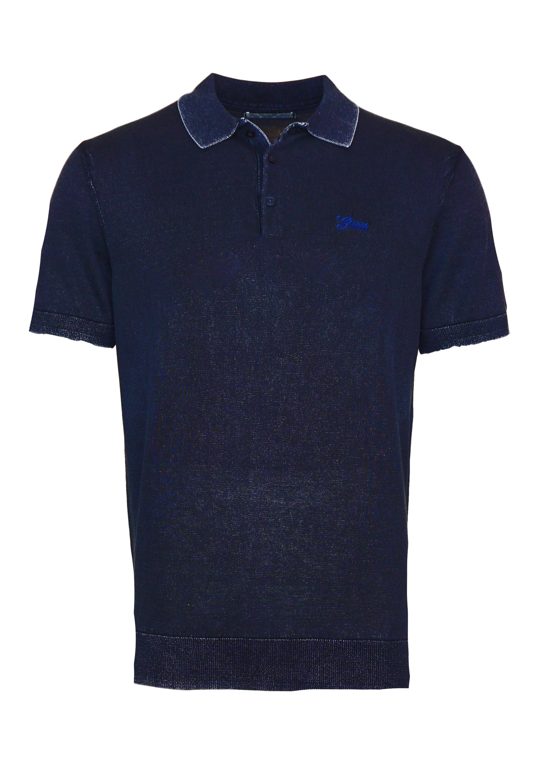 Guess Kurzarm-Poloshirt TONY WASHED POLO mit Knopfleiste und Logo-Stickerei in schmaler Passform